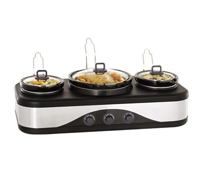 Bella Kitchen 3-Crock Slow Cooker and Buffet Server Model YDE902A